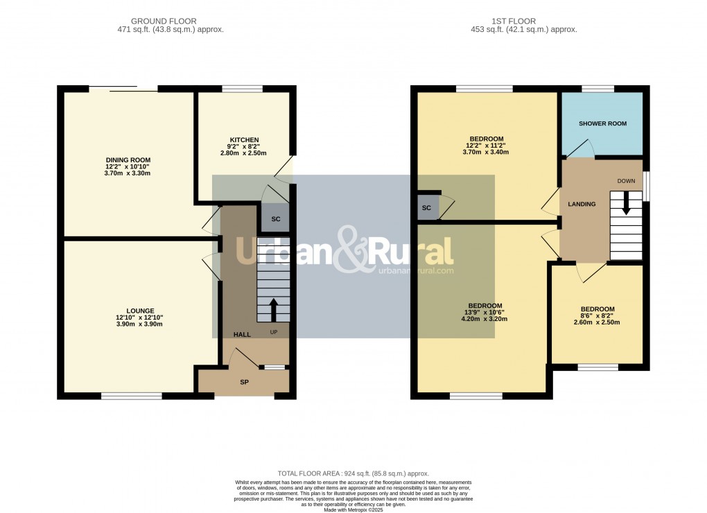 Floorplan for Toddington, Bedfordshire