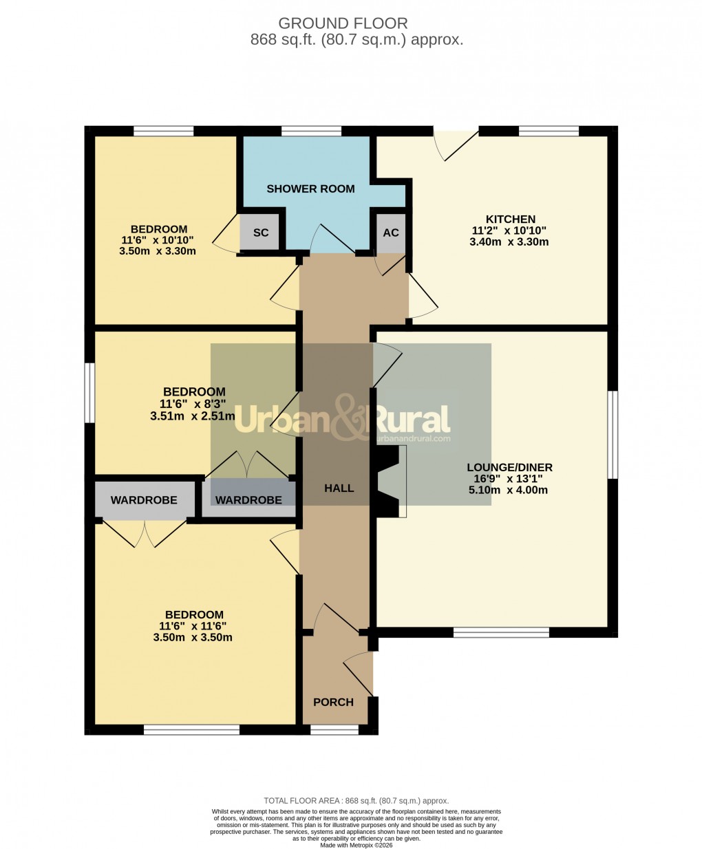 Floorplan for Wingfield, Bedfordshire