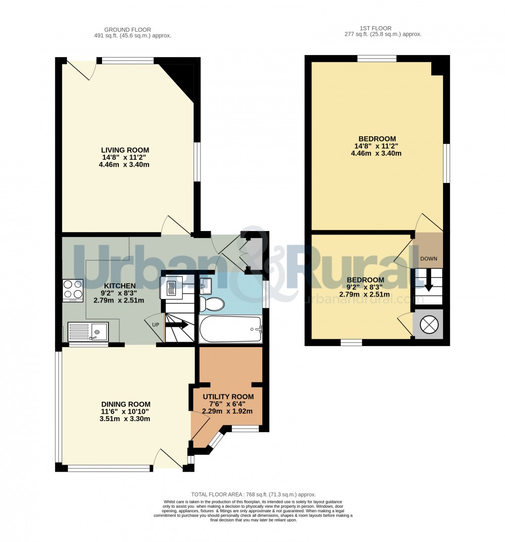 Floorplan for Toddington, Bedfordshire