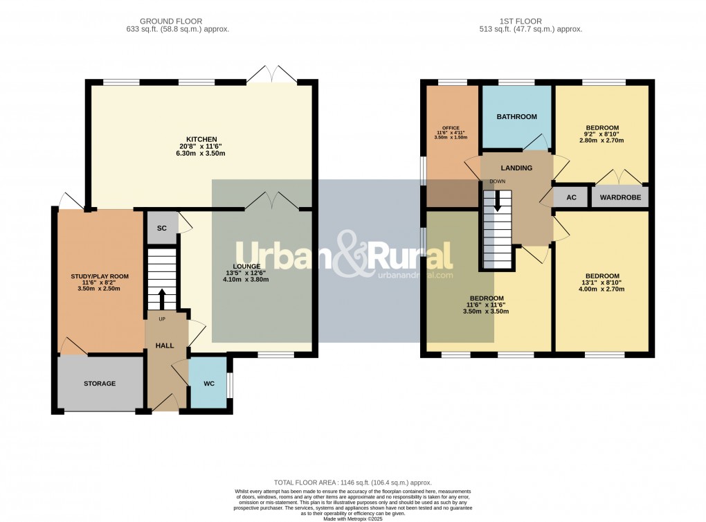 Floorplan for Toddington, Bedfordshire