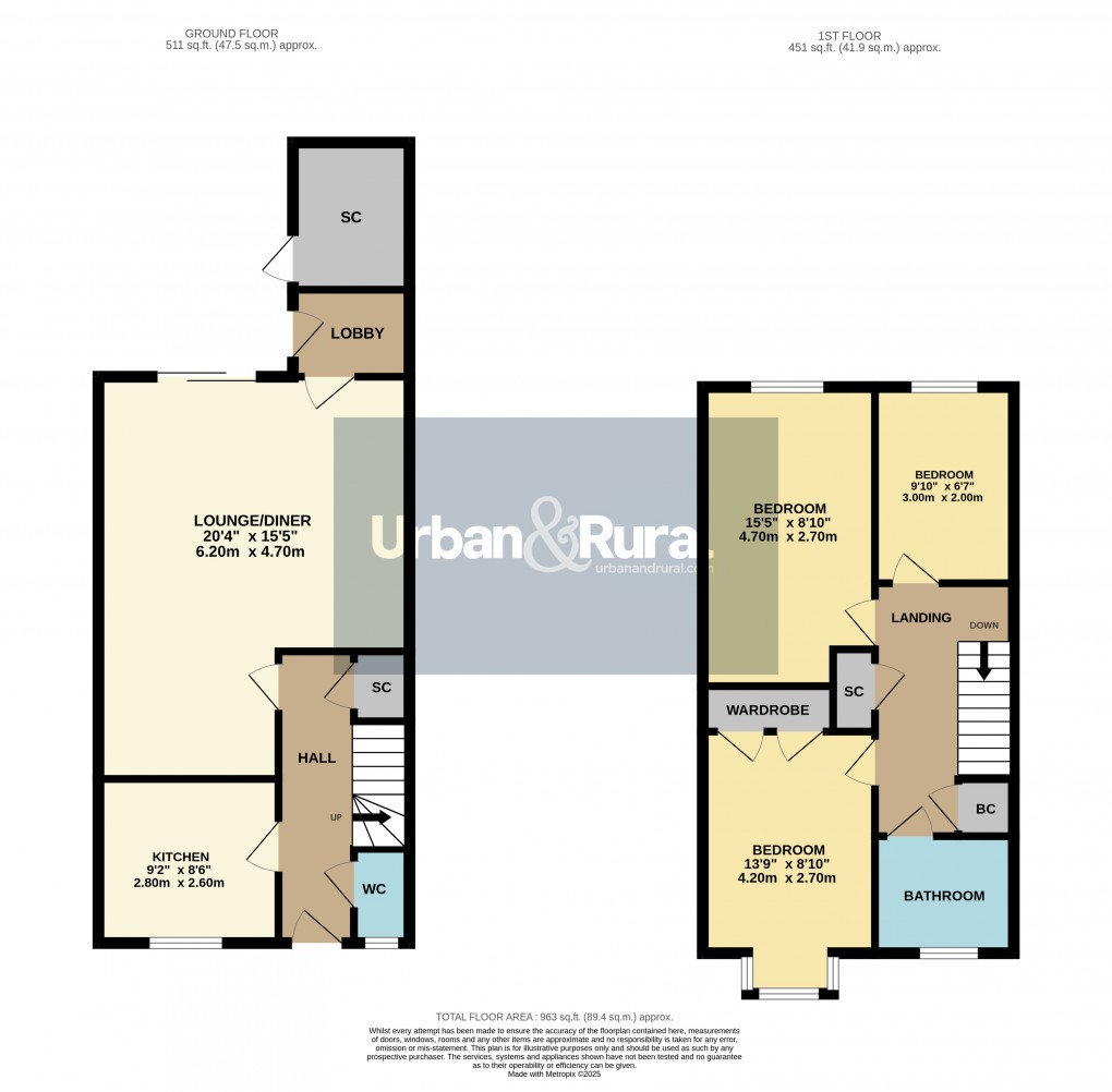 Floorplan for Toddington, Bedfordshire