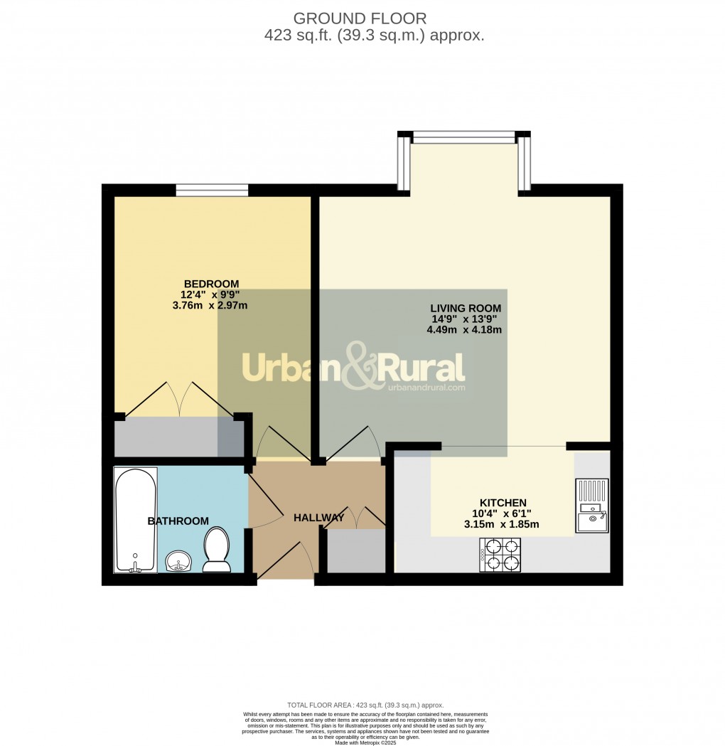 Floorplan for Flitwick, Bedfordshire