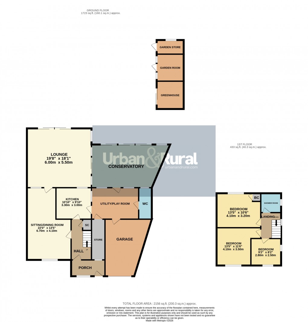 Floorplan for Toddington, Bedfordshire