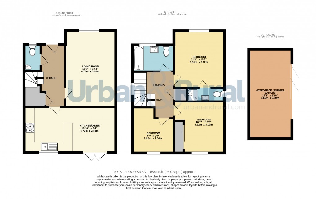 Floorplan for Houghton Conquest, Bedfordshire