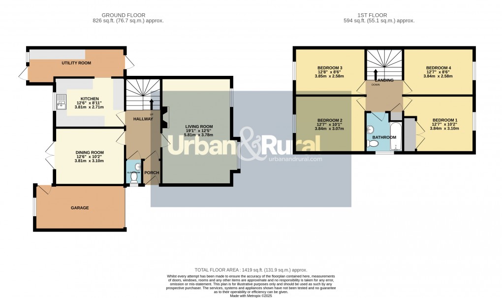 Floorplan for Toddington, Bedfordshire