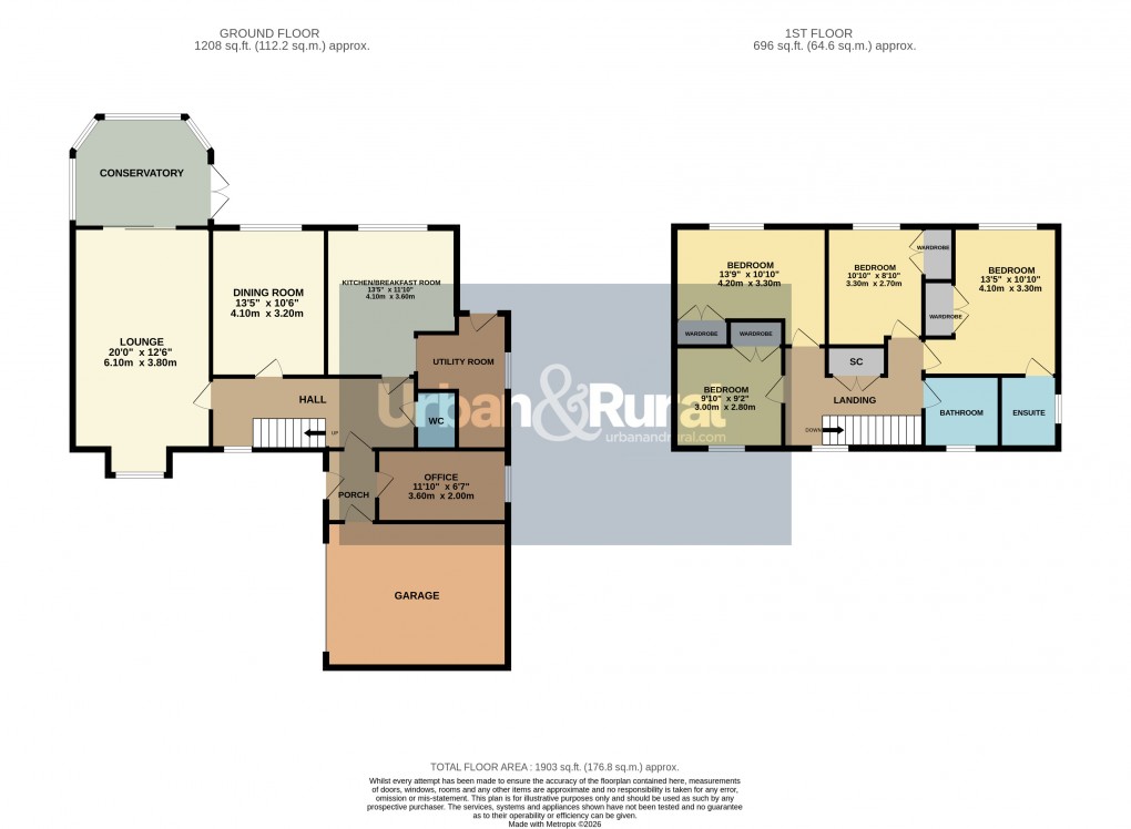 Floorplan for Toddington, Bedfordshire