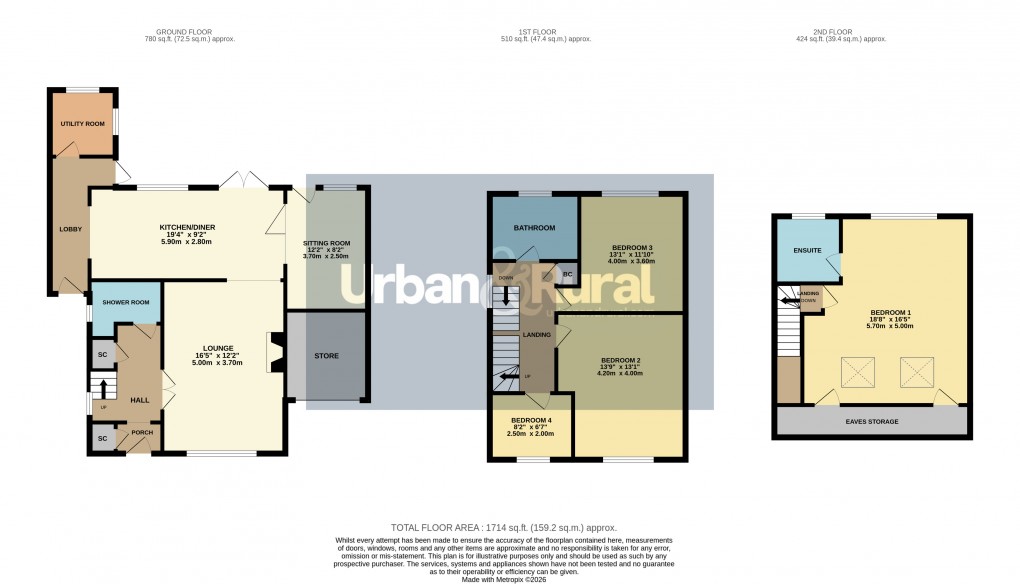 Floorplan for Toddington, Bedfordshire