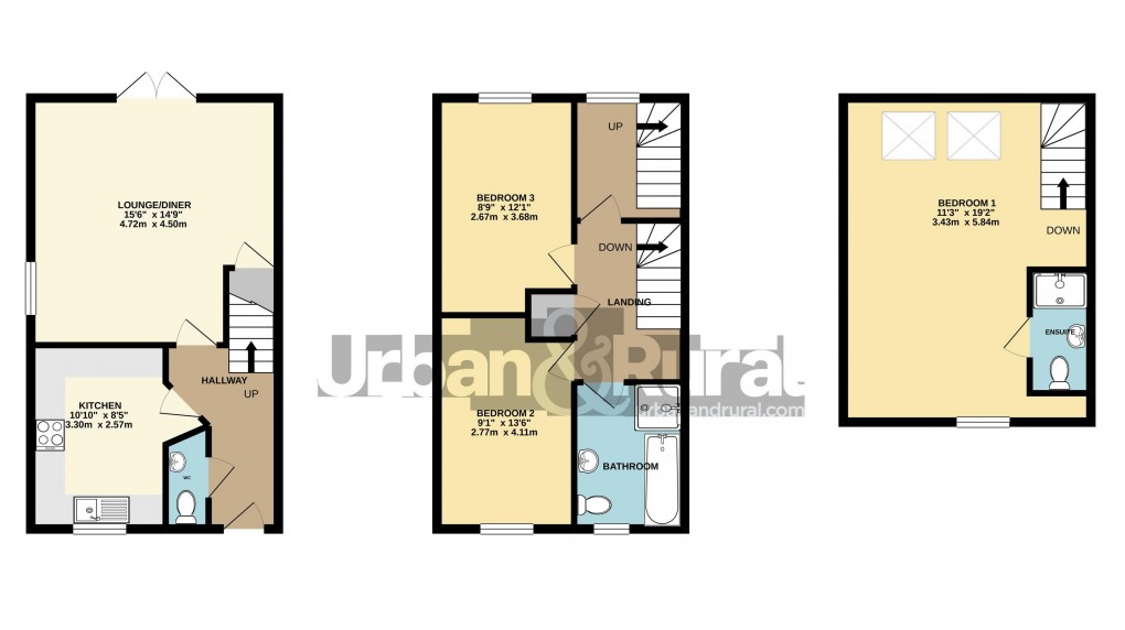 Floorplan for Marston Moretaine, Bedfordshire