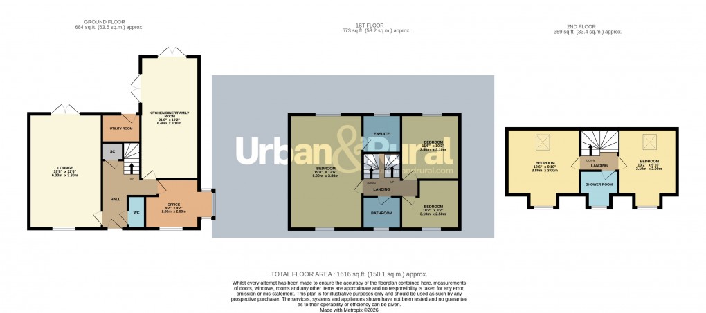Floorplan for Ampthill, Bedfordshire