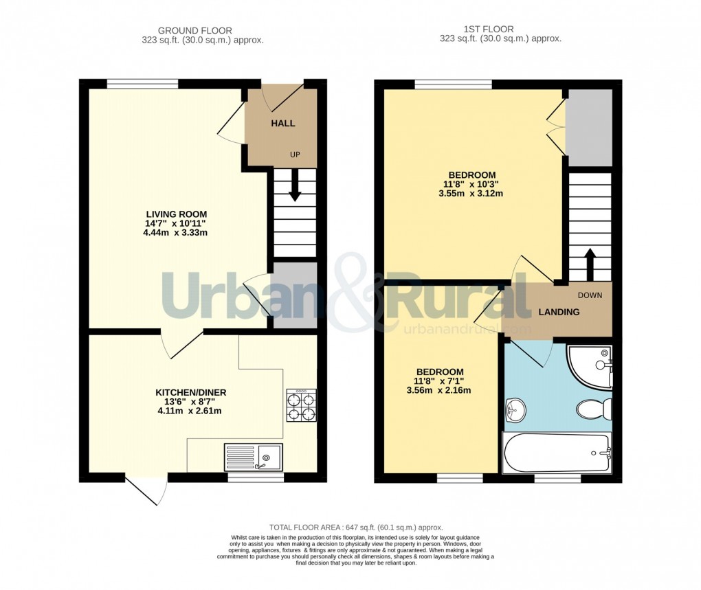 Floorplan for Toddington, Bedfordshire