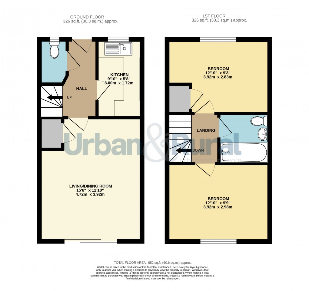 Floorplan for Toddington, Bedfordshire