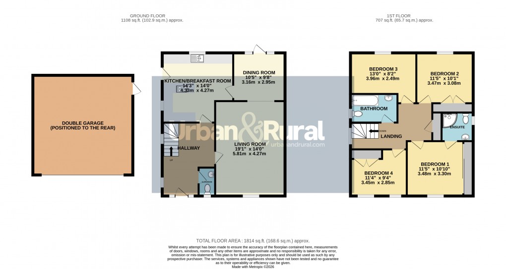 Floorplan for Westoning, Bedfordshire