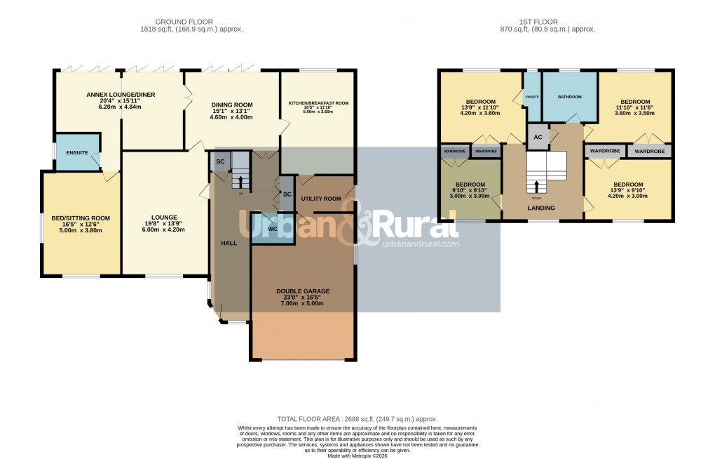 Floorplan for Toddington, Bedfordshire