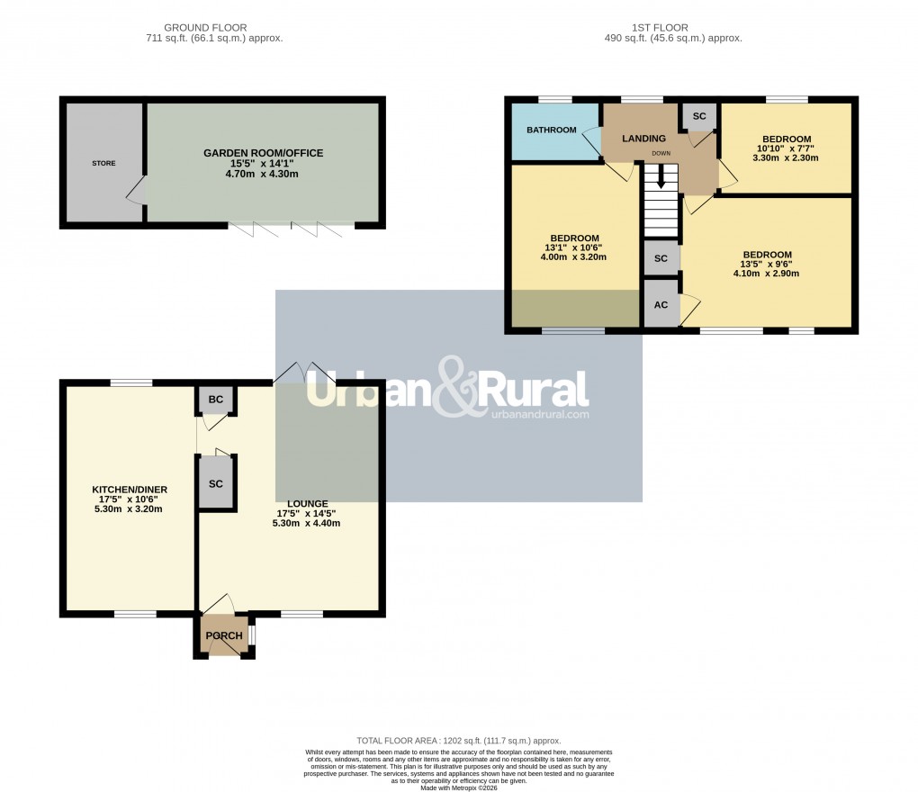 Floorplan for Toddington, Bedfordshire