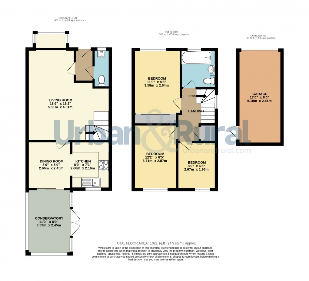 Floorplan for Toddington, Bedfordshire
