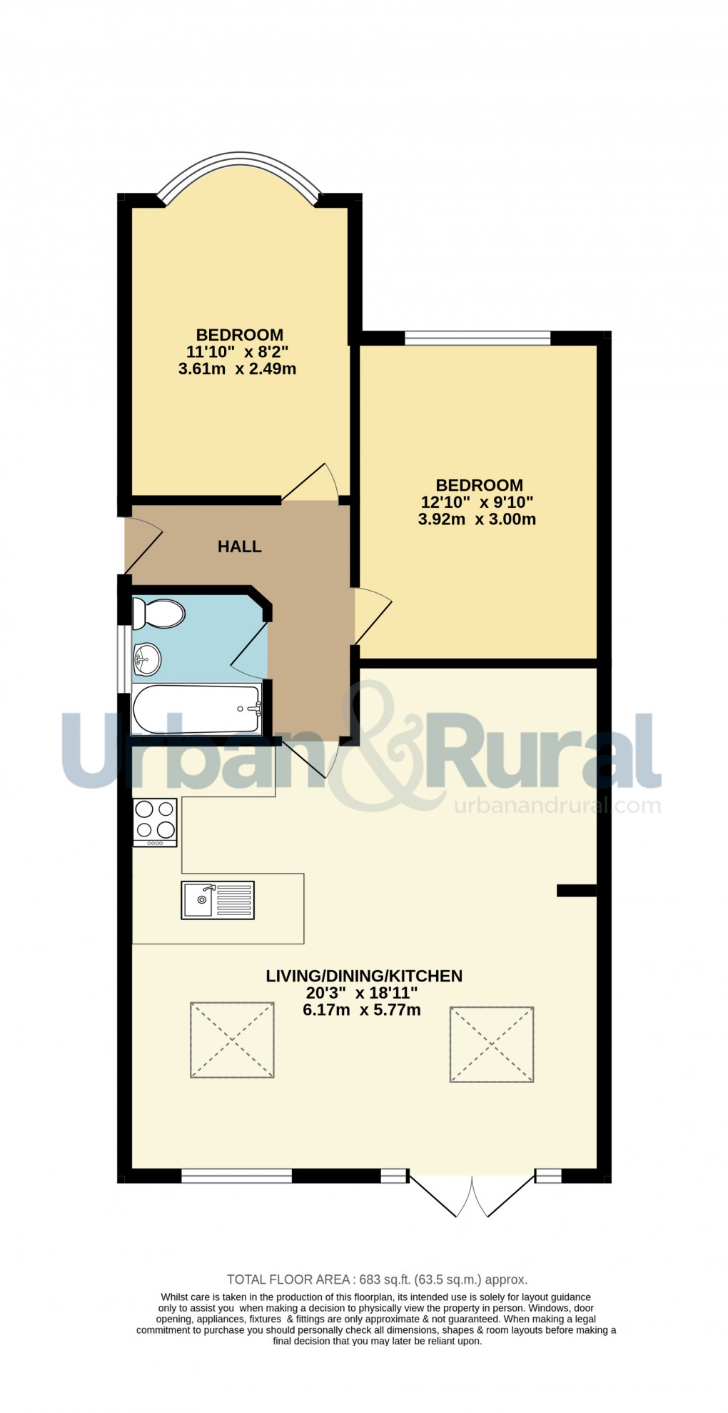 Floorplan for Toddington, Bedfordshire