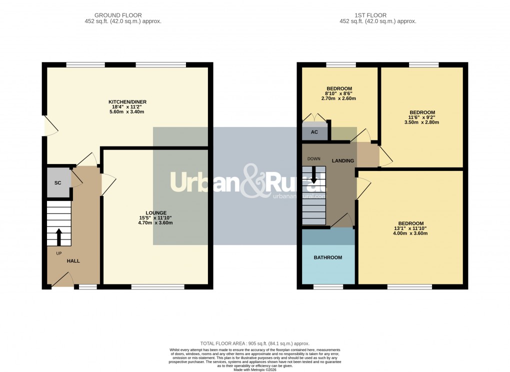 Floorplan for Toddington, Bedfordshire