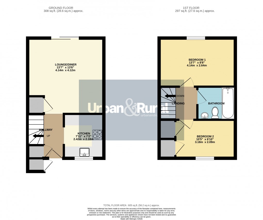 Floorplan for Toddington, Bedfordshire