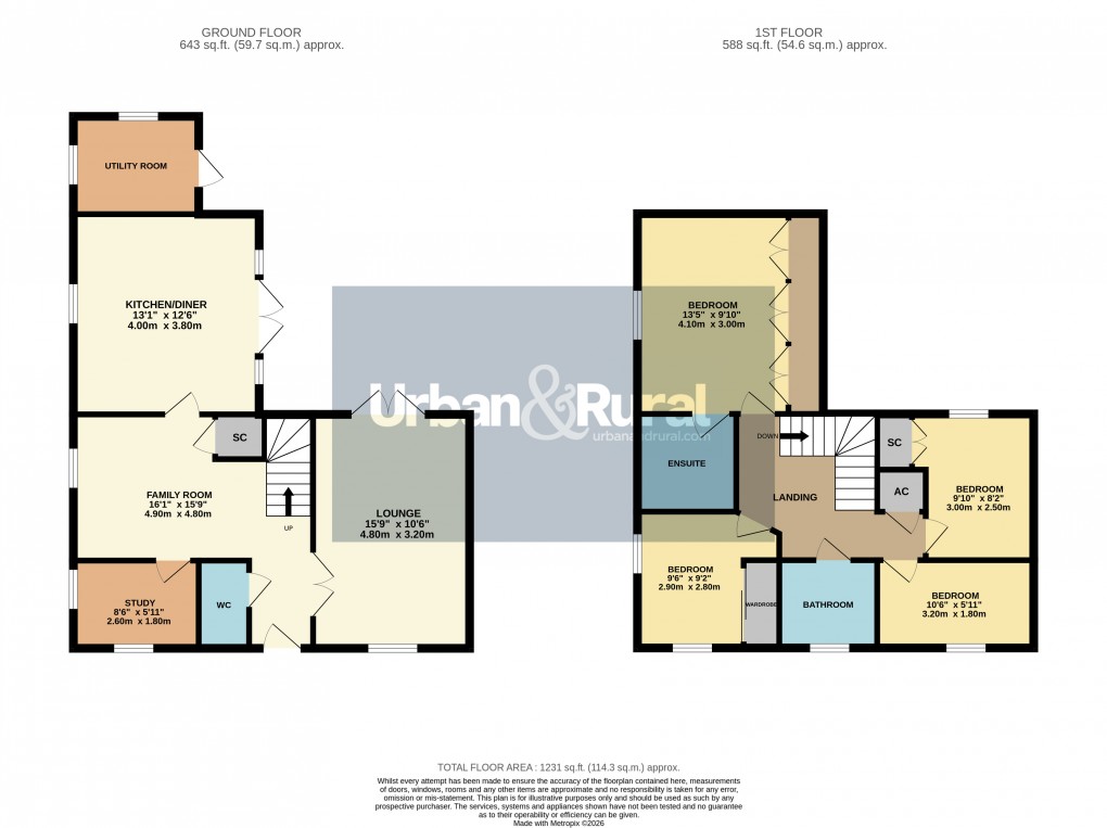 Floorplan for Silsoe, Bedfordshire